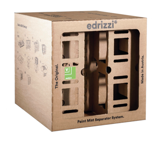 PC Pleat Cube Filter Edrizzi for paint booth overspray filtration – Technicis industrial filters - Filtre cube PC Pleat Edrizzi pour cabine de peinture