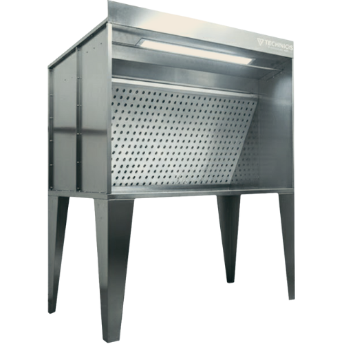 Cabine de peinture professionnelle TechniLab 200 pour atelier avec aspiration 4 800 m³/h